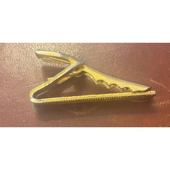 VTG Swank Gold Tone Tie Bar ..1 1/2" - Picture 2 of 3